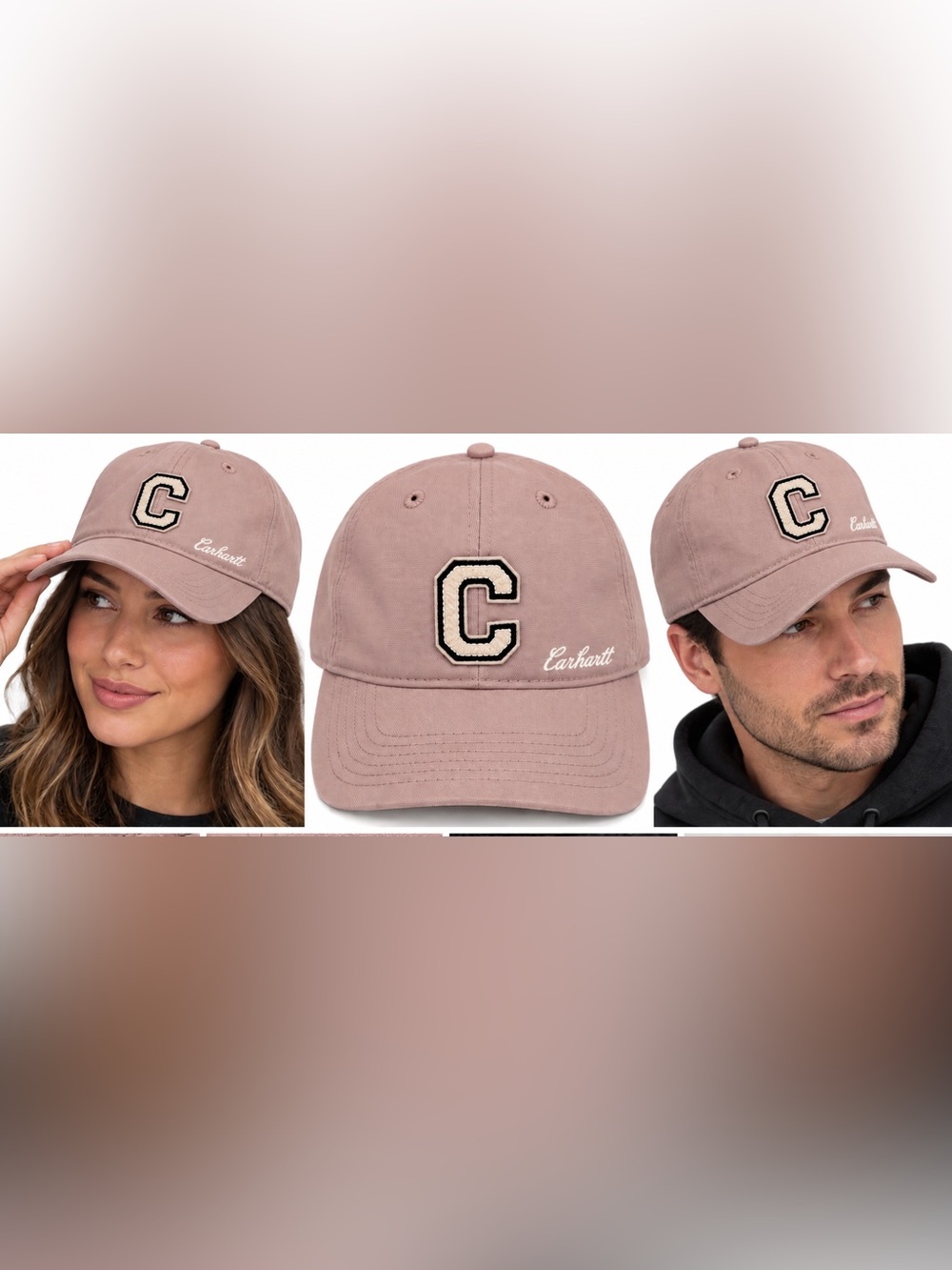 Carhartt Canvas C Patch Cap - AH6302
Adjustable Hat - Pink (Unisex)